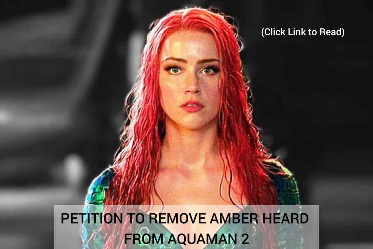 A petition to remove Amber Heard from Aquaman 2 is gaining signatures after Johnny Depp was fired from another movie. - MirrorLog